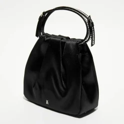 Sac à main en Soie cristal Vittoria noir - 16.5x16x7 cm-Amina Muaddi Sale