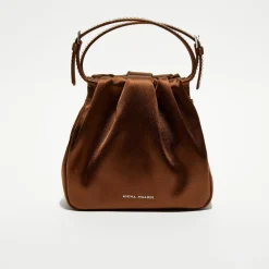 Sac à main en Soie cristal Vittoria moka - 16.5x16x7 cm-Amina Muaddi Best