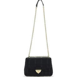 Femme Michael Kors Sacs^Sac bandoulière en Cuir matelassé noir - 25x17x6 cm
