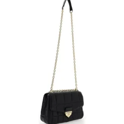 Femme Michael Kors Sacs^Sac bandoulière en Cuir matelassé noir - 25x17x6 cm