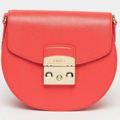 Femme Furla Sacs^Sac bandoulière en Cuir Metropolis Mini rouge 17x15x8 cm