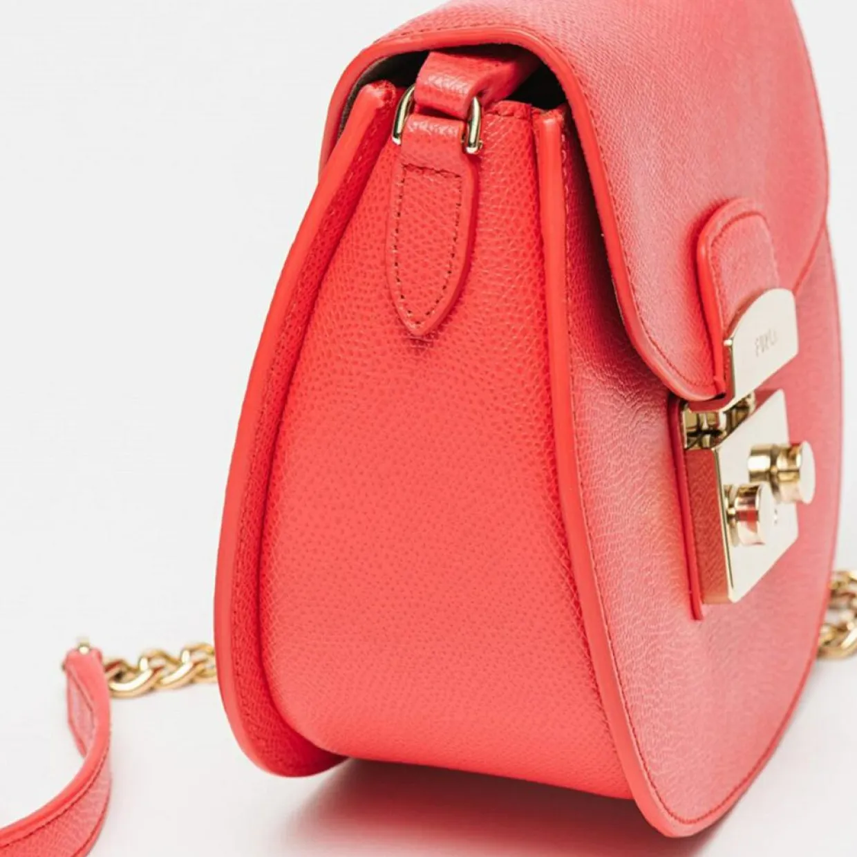 Femme Furla Sacs^Sac bandoulière en Cuir Metropolis Mini rouge 17x15x8 cm