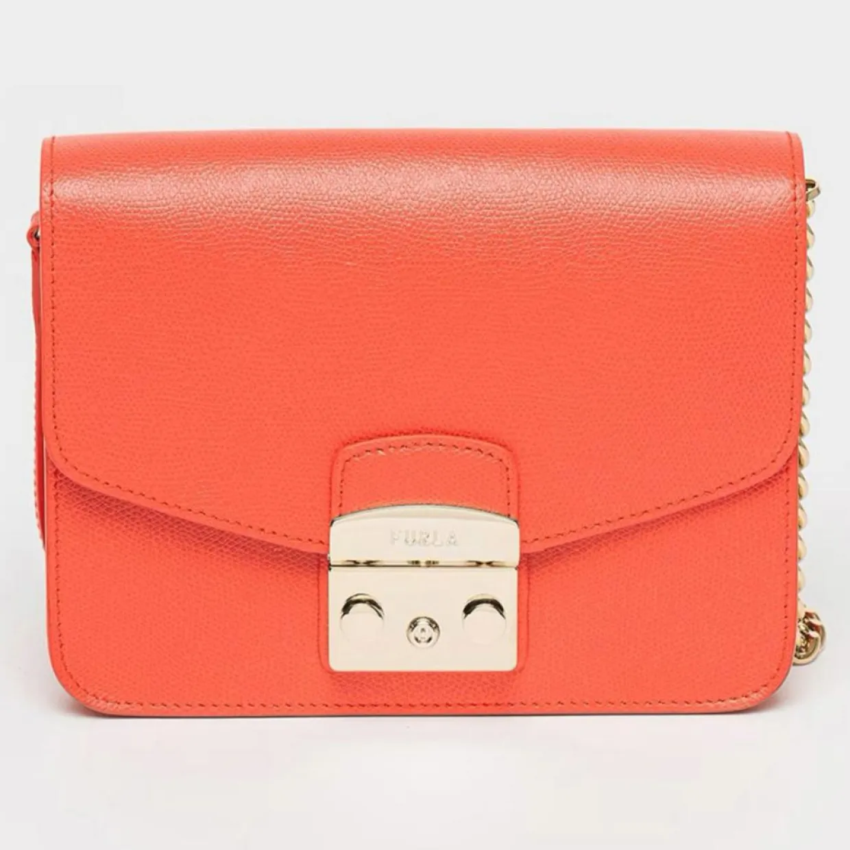 Sac bandoulière en Cuir Metropolis S rouge 21x16x8 cm-Furla Hot