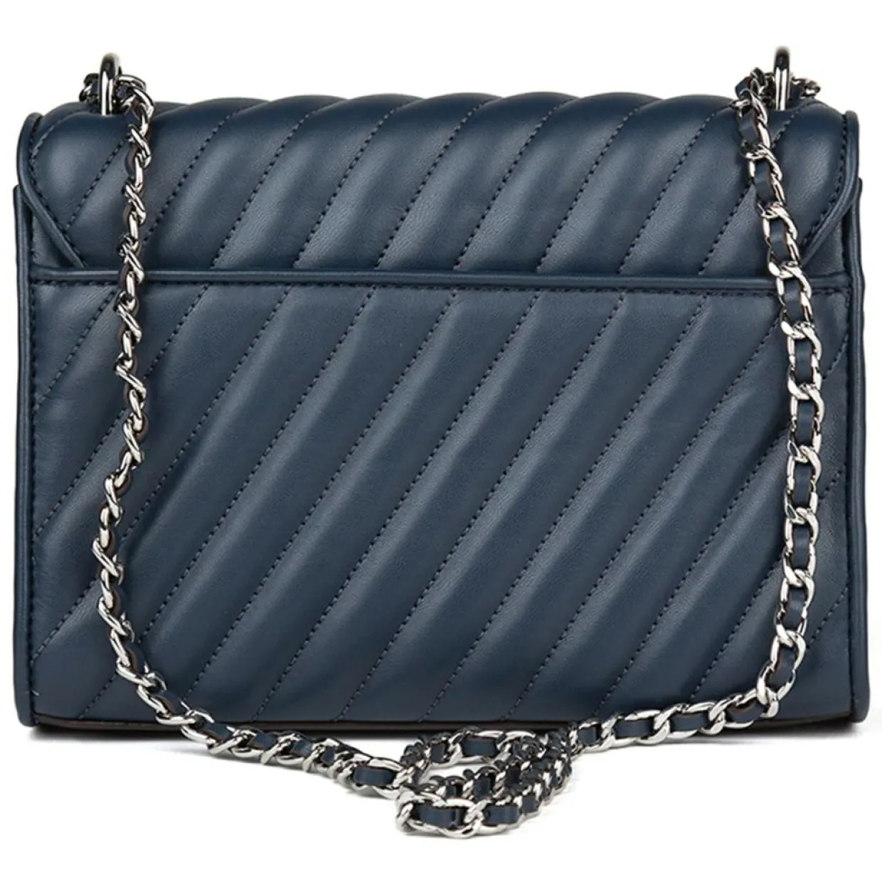 Femme Michael Kors Sacs^Sac bandoulière en Cuir Rose bleu marine - 23x18x5 cm