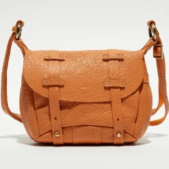 Femme Mila Louise Sacs^Sac besace en Cuir Bern E pêche - 16x22x6 cm