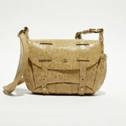 Femme Mila Louise Sacs^Sac besace en Cuir Bern Gp beige - 21x15x6 cm