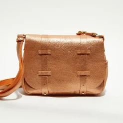 Femme Mila Louise Sacs^Sac besace en Cuir Bess Ng orange - 25x20x7 cm