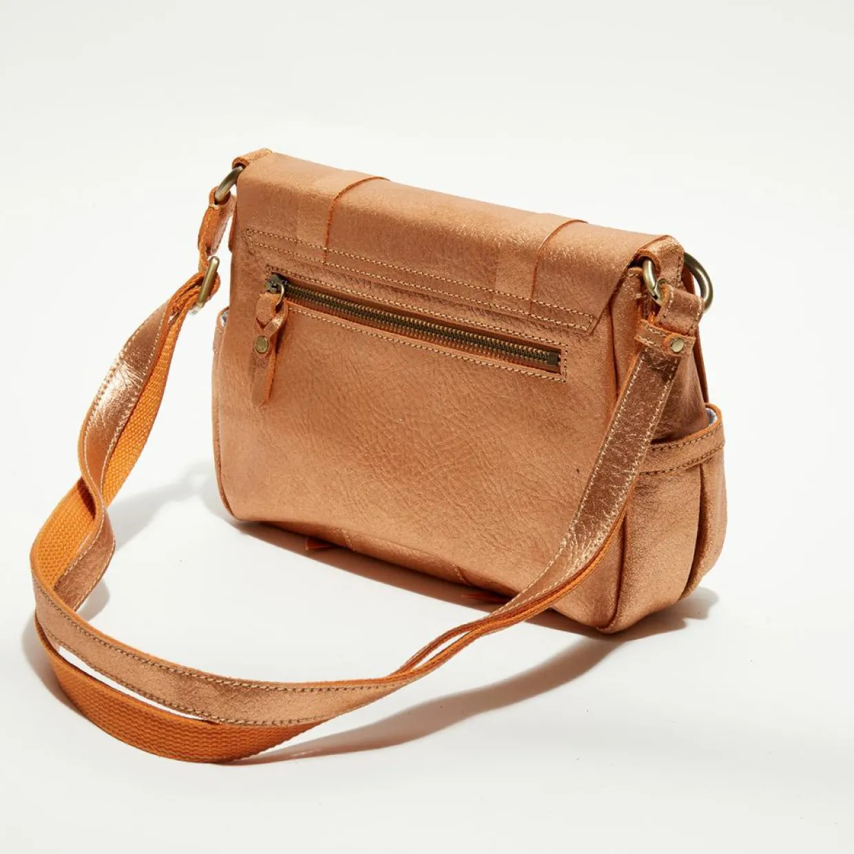 Femme Mila Louise Sacs^Sac besace en Cuir Bess Ng orange - 25x20x7 cm