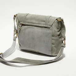 Femme Mila Louise Sacs^Sac besace en Cuir Olou X vert menthe - 35x23x13 cm