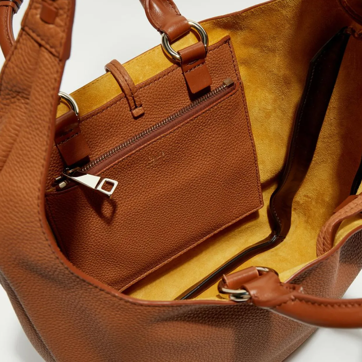 Femme Chloé Sacs^Sac cabas en Cuir Woody caramel - 45x33x13 cm