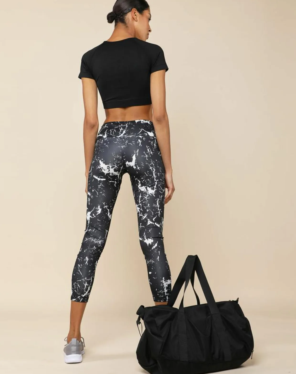 Sac de sport noir 50x25 cm-Onamaste Best