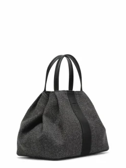 Femme Maison Faret Sacs^Sac en Feutre Pin Gris - 20,5x26,5x15,5 cm