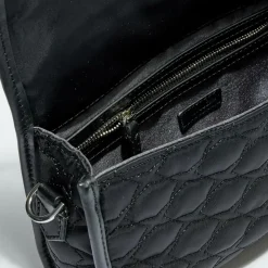 Sac en Toile brodée Je t'Attends Je t'Aime nº1 noir - 14x25x7 cm-Mauboussin Sale