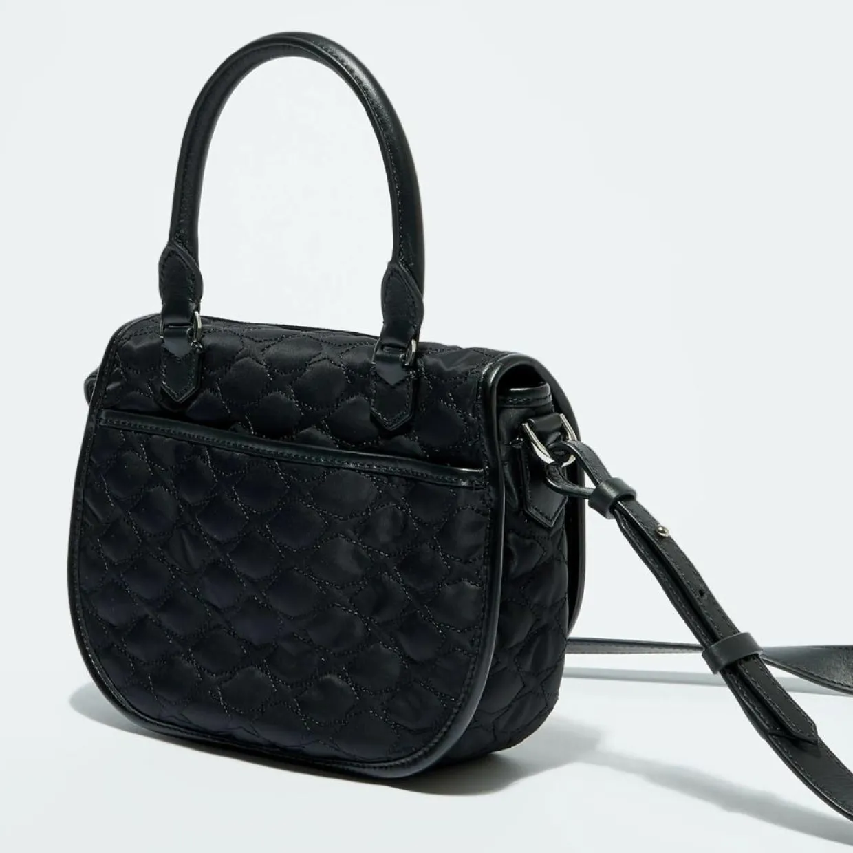Sac en Toile brodée Je t'Attends Je t'Aime nº2 noir - 20x25x8 cm-Mauboussin Sale