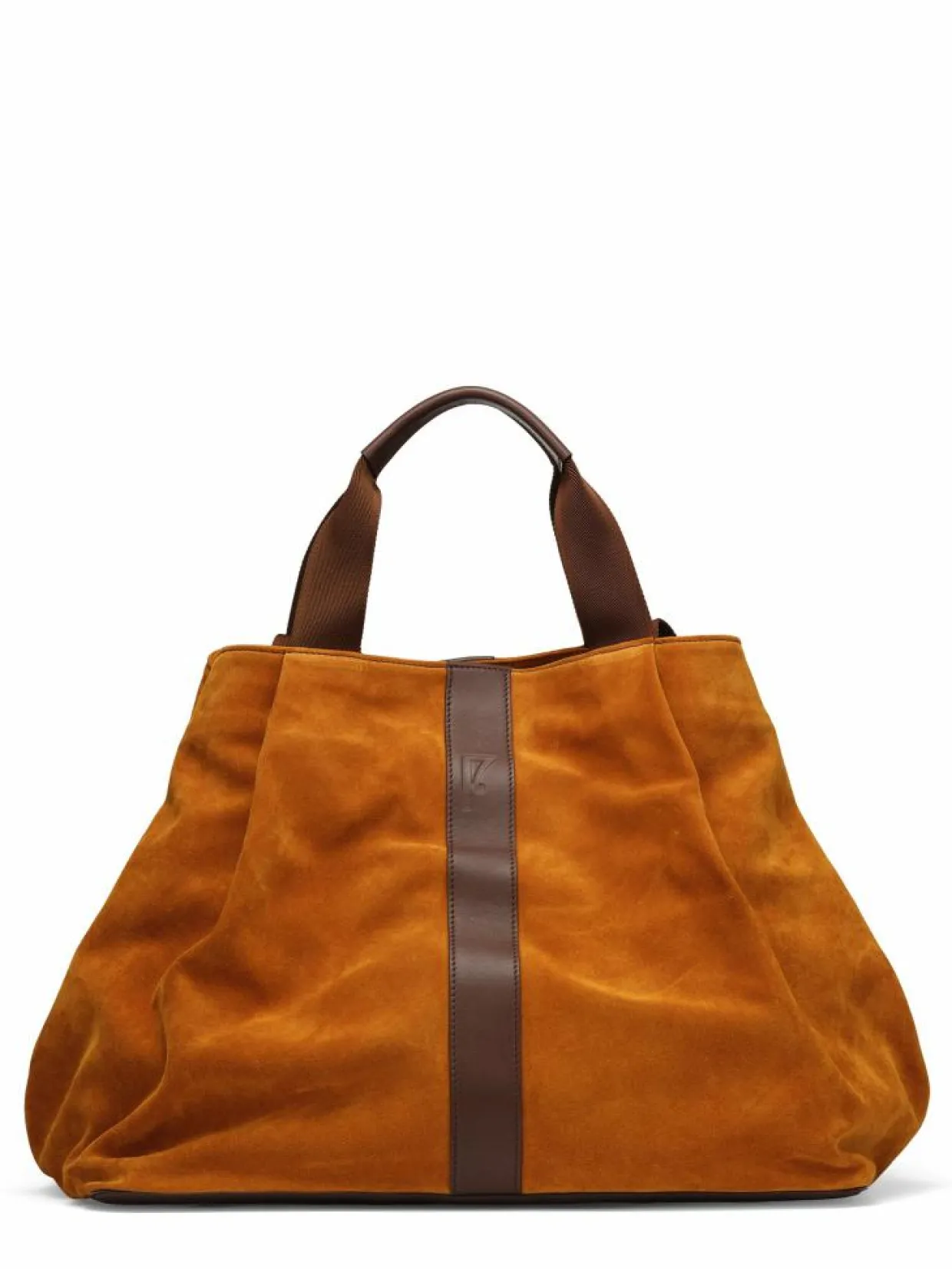 Sac en Velours de Cuir Pinasse Marron - 65x34x26 cm-Maison Faret Best