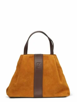 Sac en Velours de Cuir Pin Calendula - 20,5x26,5x15,5 cm-Maison Faret Hot