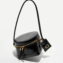 Femme Jacquemus Sacs^Sac mallette en Cuir Le Vanito noir - 11.5x15.5x15.5 cm