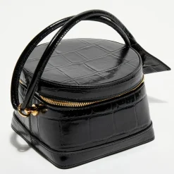 Femme Jacquemus Sacs^Sac mallette en Cuir Le Vanito noir - 11.5x15.5x15.5 cm