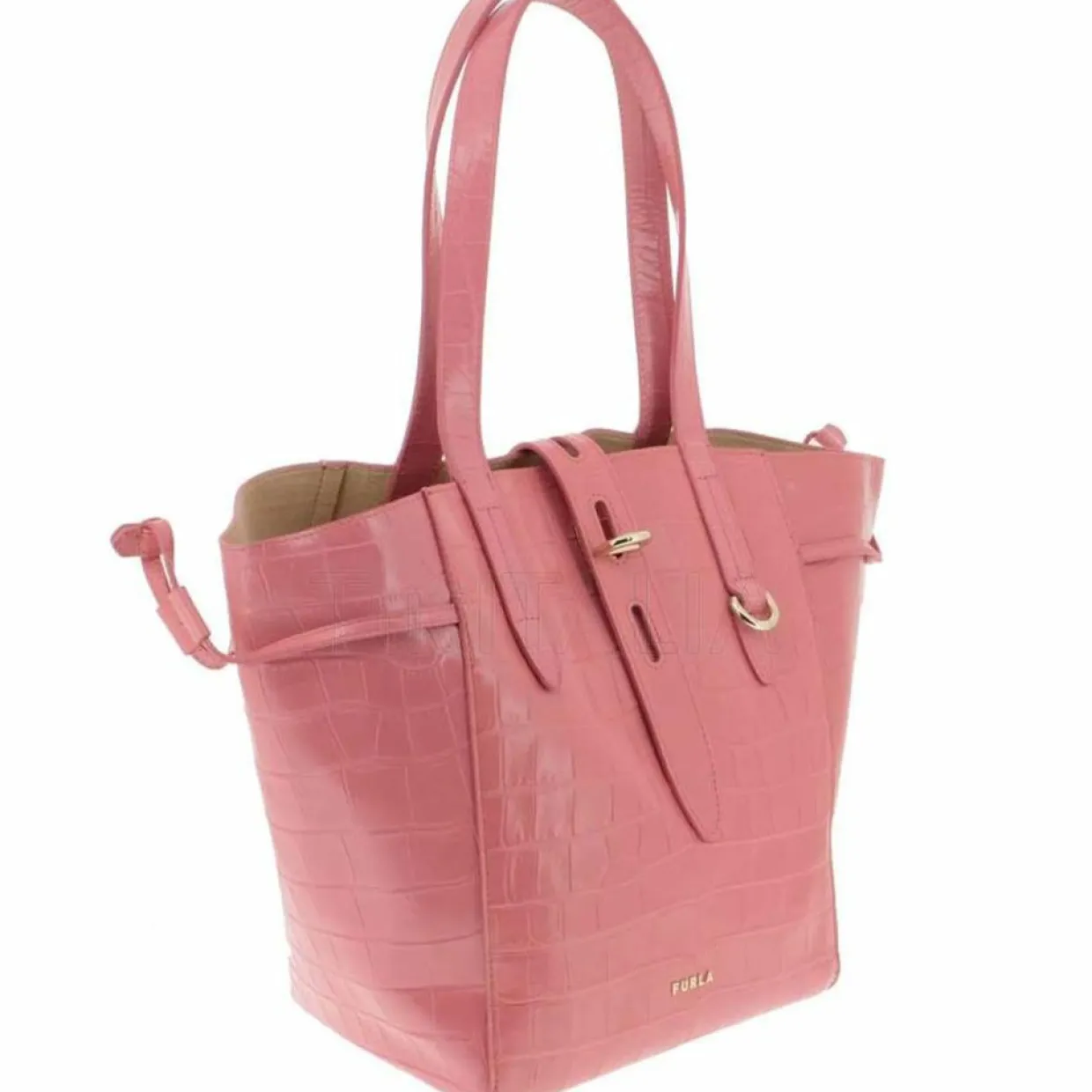 Femme Furla Sacs^Sac porté épaule en Cuir Net Mini rose 22x28.5x16 cm