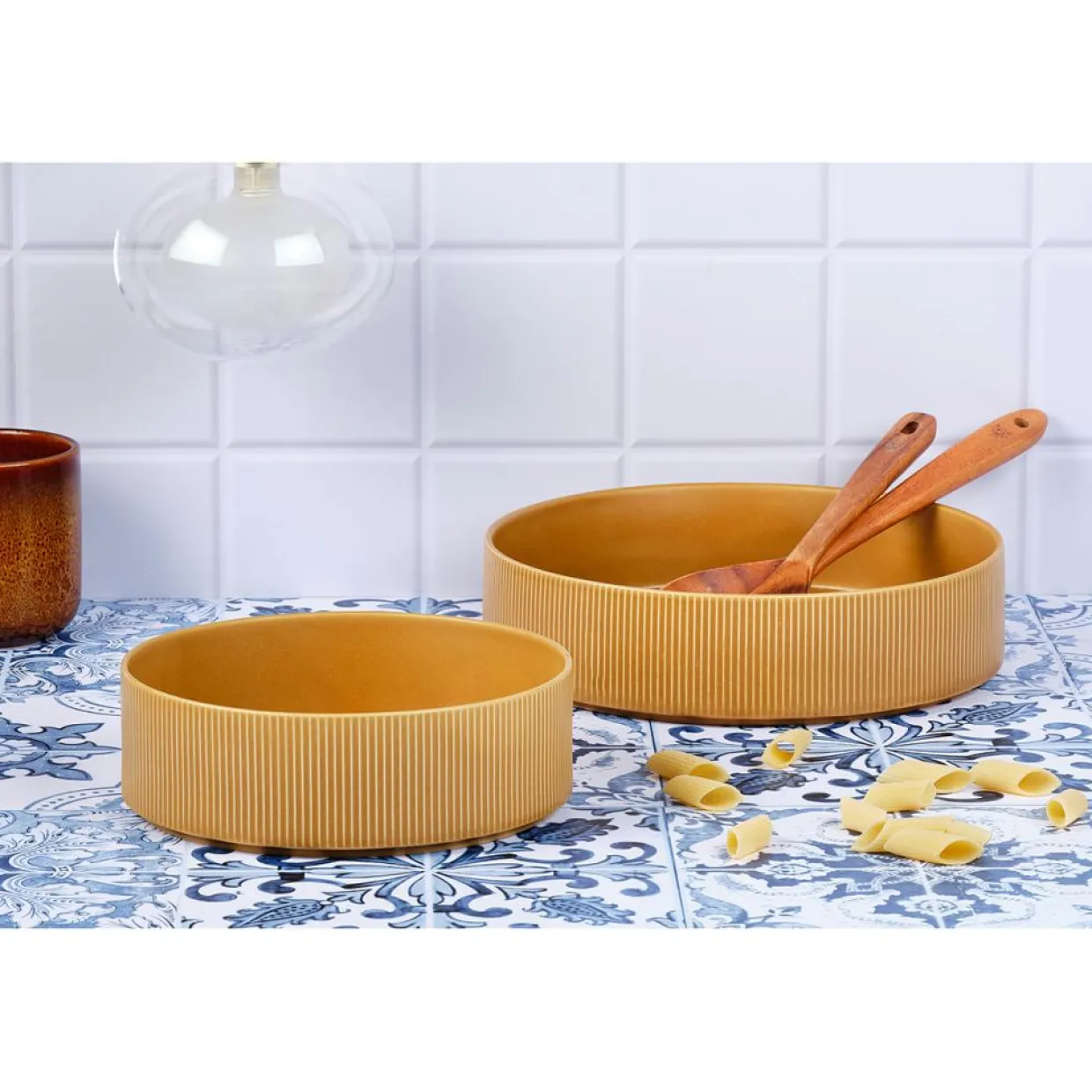Bjorn Saladiers^Saladier Scandi jaune ocre - D.27 cm