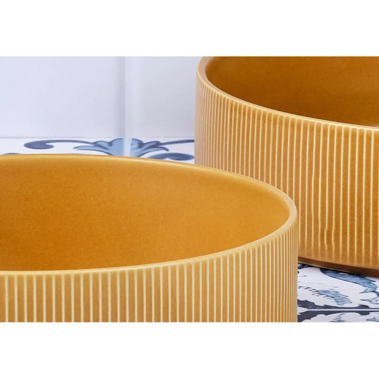 Bjorn Saladiers^Saladier Scandi jaune ocre - D.27 cm