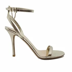 Femme Valentino Garavani Sandales Plates^Sandales à talons en cuir dorées