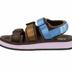 Femme Scotch & Soda Baskets^Sandales Baza marron/doré/bleu
