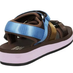 Femme Scotch & Soda Baskets^Sandales Baza marron/doré/bleu