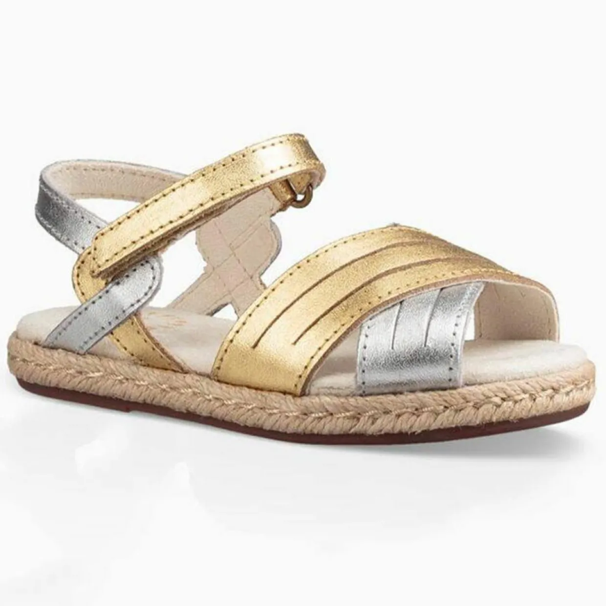Enfant Ugg Bébé^Sandales en Cuir Addilyn doré/argenté