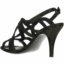 Femme Salvatore Ferragamo Sandales À Talons^Sandales en Cuir Gal noires - Talon 8.5 cm