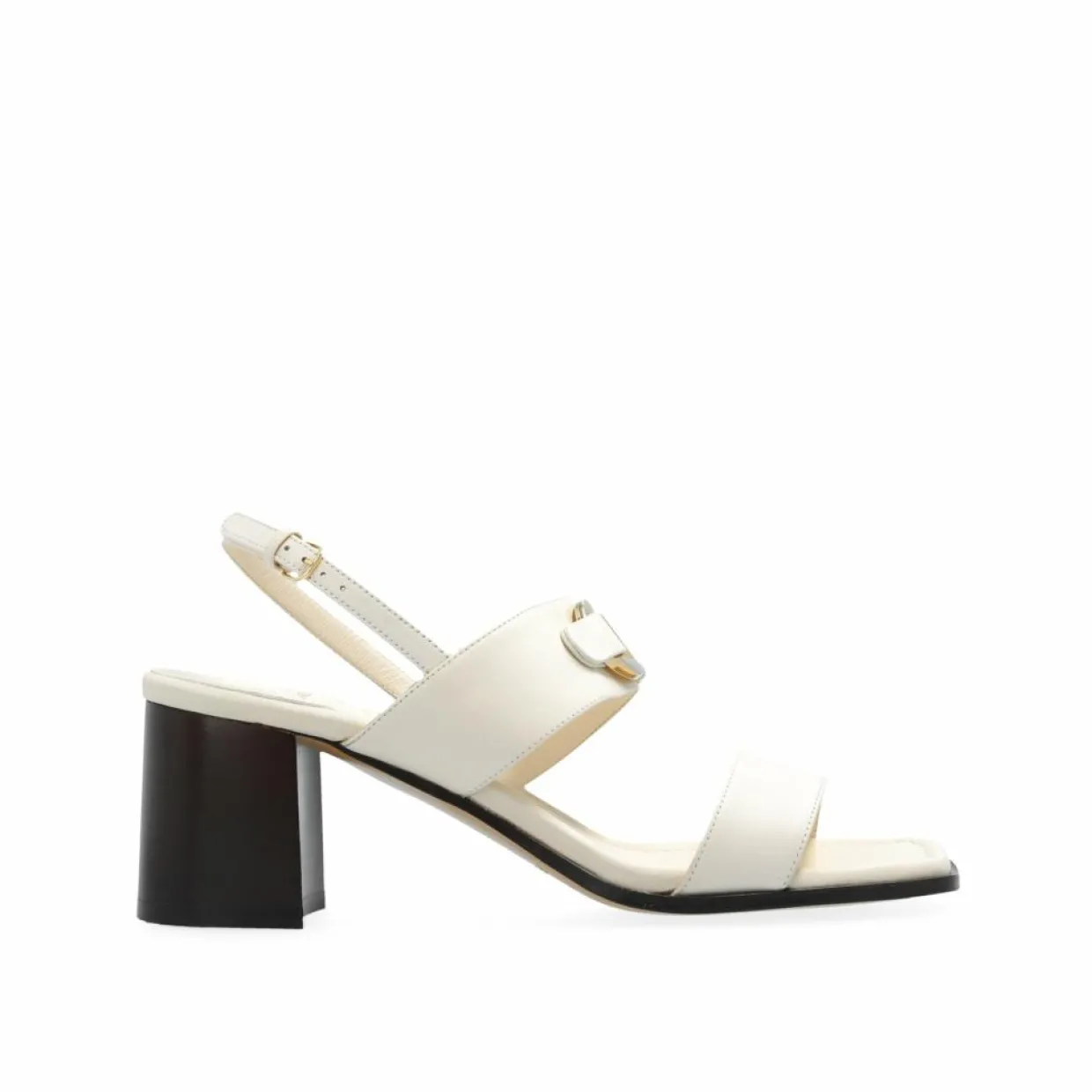Sandales en cuir Lou crème-Salvatore Ferragamo
