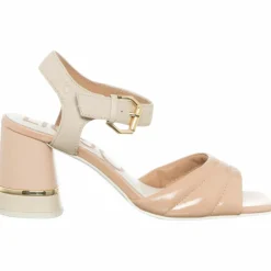 Sandales en Cuir Menton beige/rose -Talon 6 cm-Liu-Jo Best