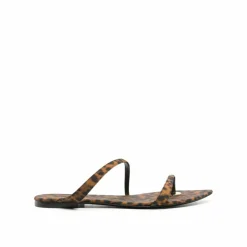 Femme Saint Laurent Sandales Plates^Sandales plates Tanger marron