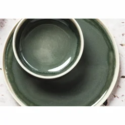 Service Complet Oxygen gris/vert bouteille/beige - 42 pièces-Bjorn Outlet