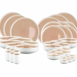 Service Complet Oxygen rose poudre/beige - 42 pièces-Bjorn Online
