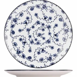 Cosy & Trendy Assiettes^Service de table en Grès Flor Azul blanc/bleu - 12 pièces