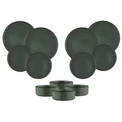 Service Les Essentiels Scandi vert olive - 12 Pièces-Bjorn Best