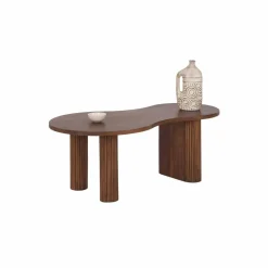 Bois & Chiffons Tables^Set de 2 tables basses ovales Acacia Arad Marron - 110x60x40 cm et 110x60x35 cm