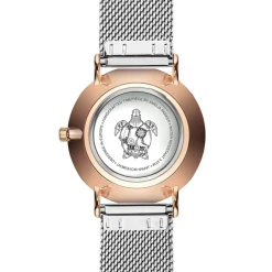 Set Montre Femme 2 Bracelets Classique en Acier argenté/rose doré-Amelia Parker