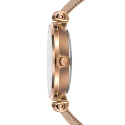 Femme Amelia Parker Montres^Set Montre Femme 2 Bracelets Gold Shore en Acier & Cuir rose doré/blanc