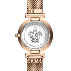 Femme Amelia Parker Montres^Set Montre Femme 2 Bracelets Gold Shore en Acier & Cuir rose doré/blanc