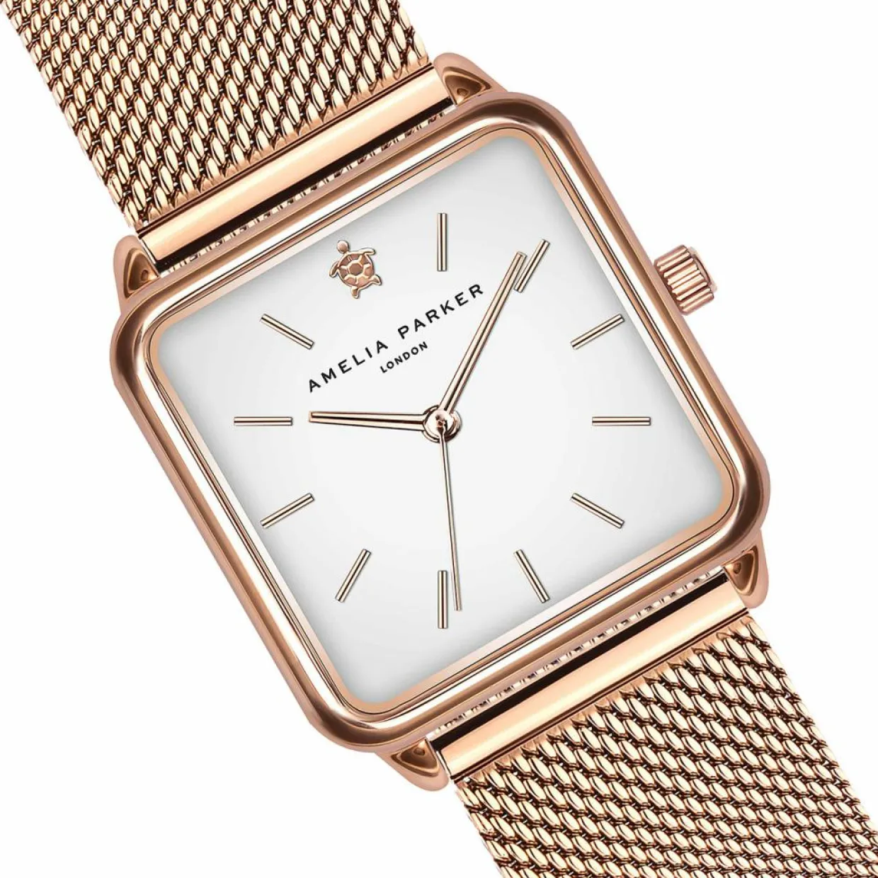 Set Montre Femme & Bracelet Bay en Acier rose doré-Amelia Parker