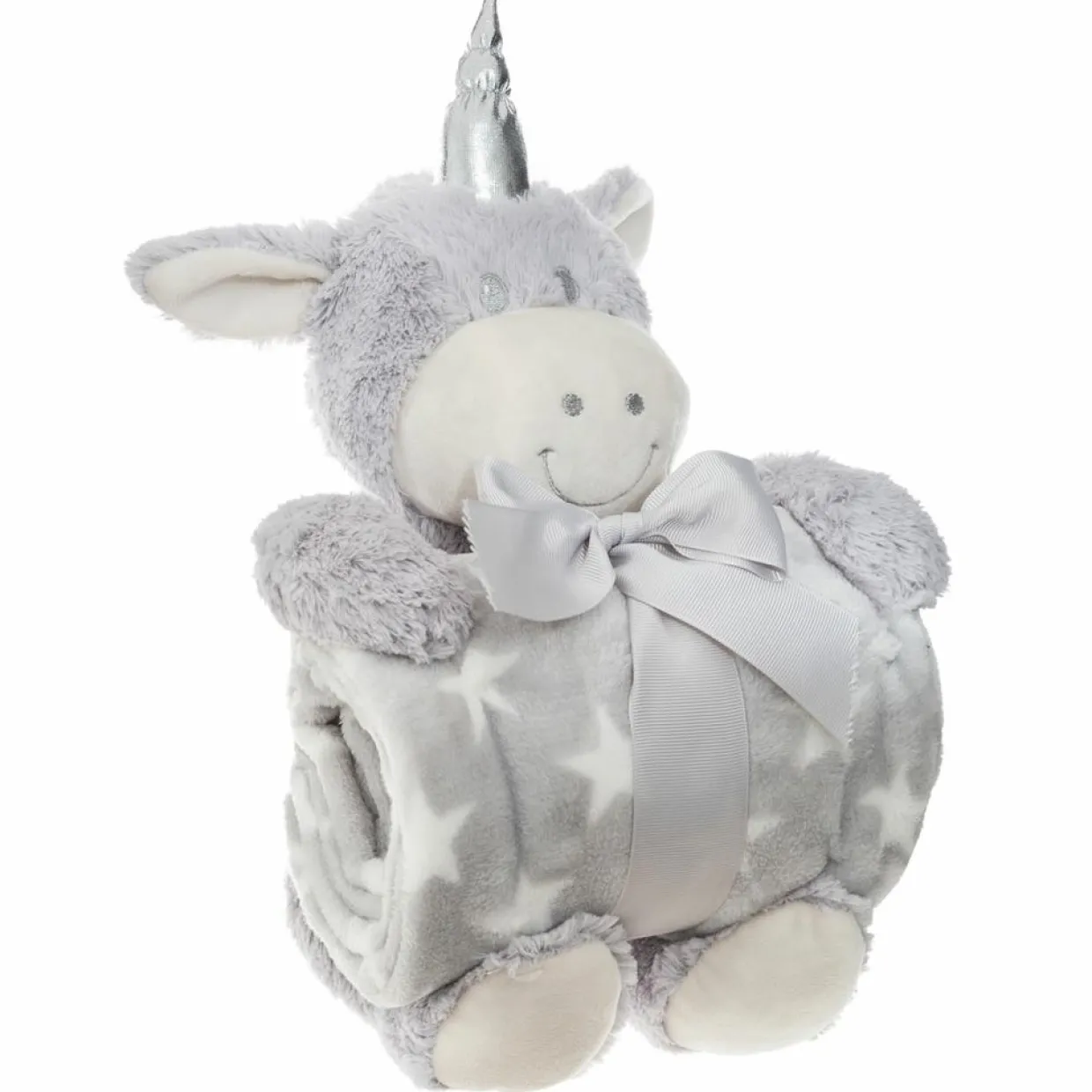 Set Plaid et peluche Licorne aléatoire - 25x20x26 cm-Atmosphera Best