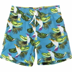 Enfant Hackett London Garçon^Short de Bain Birds bleu/vert