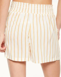 Femme Passionata Lingerie, Nuit^Short de pyjama Havanna rayé milk/beige