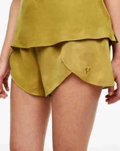 Femme Passionata Lingerie, Nuit^Short de pyjama Mai moutarde