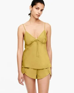 Femme Passionata Lingerie, Nuit^Short de pyjama Mai moutarde
