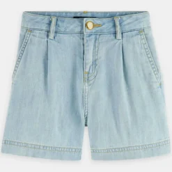 Short en Jean à pince bleu clair-Scotch & Soda Best