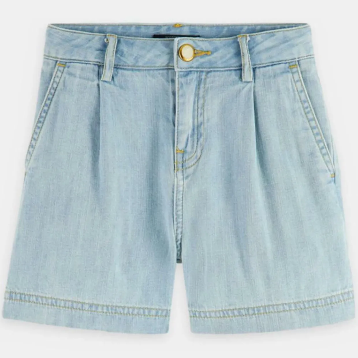 Short en Jean à pince bleu clair-Scotch & Soda Best