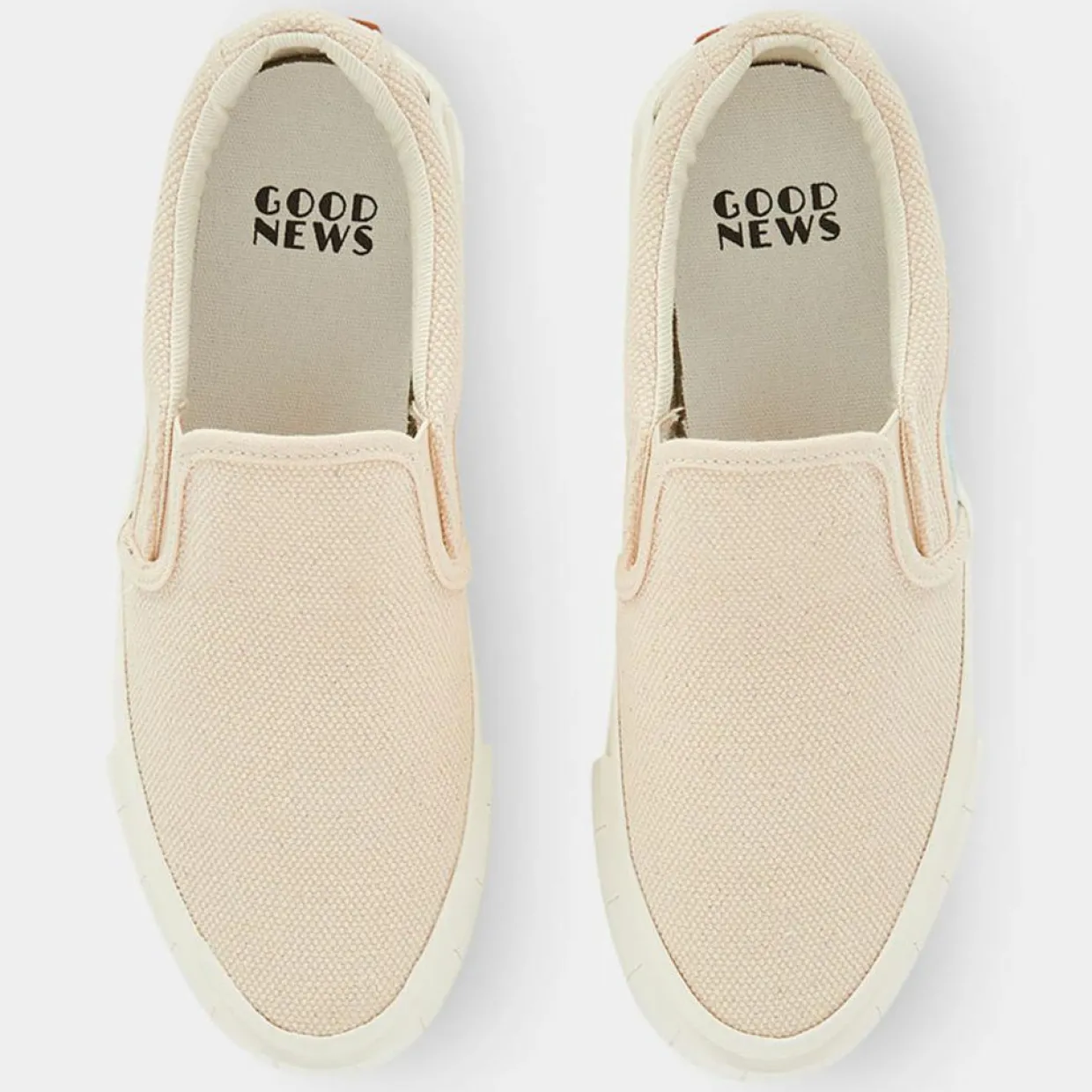 Slip On en Coton Bio Courtney beige/bleu-Good News Sale